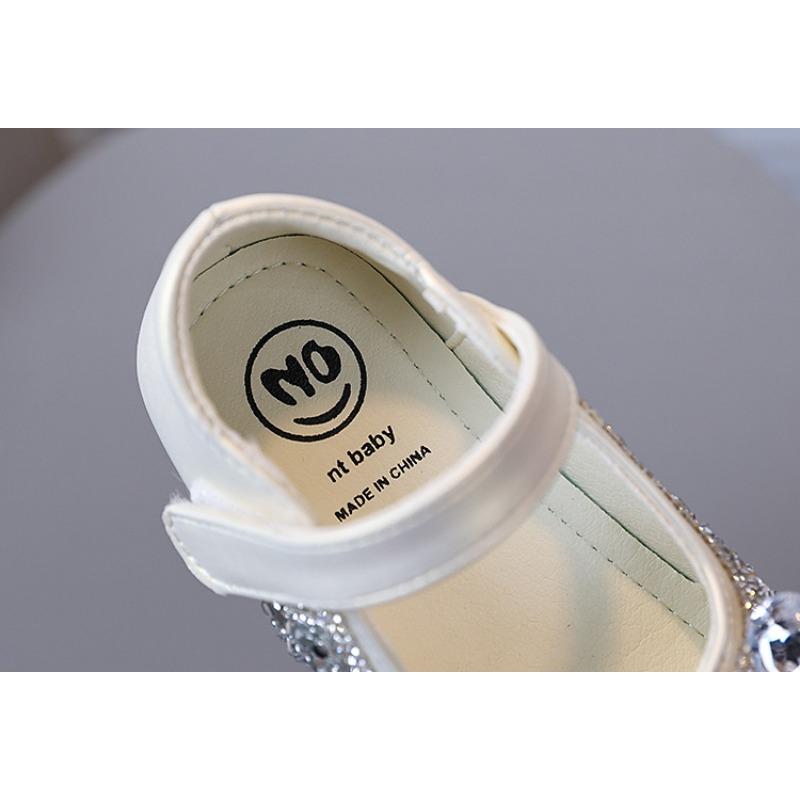 Girls' Elegant Princess Shoes / Spring & Autumn New Style Diamond Baby Casual Shoes / Children's Versatile Fashion Leather Shoes