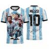 2026 Argentina Lionel Messi Numero 10 maglia da calcio Kit di allenamento Estate Sport T-shirt da uomo Abbigliamento per bambini Maglietta maglietta da ciclismo