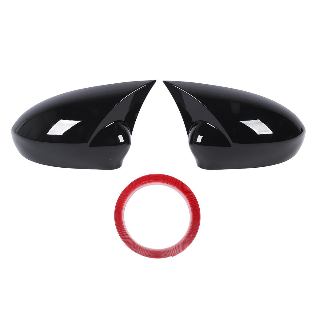 Side Mirror Cap Cover 735417229 Glossy Black Rearview Wing Mirror Cover for Grande Punto DAL EVO DAL