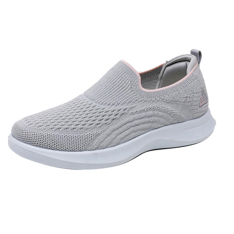 Womens Shoes Spring and Autumn New Men Style Casual Walking Shoes Slip on Soft Sole Mom Shoes Fashionable Sports Shoes