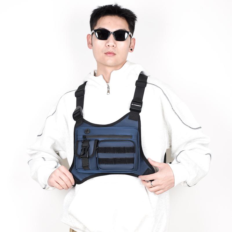 Tactical Men Vest Bag Waist Packs Waterproof Men Chest Bag Backpack Fashion Trends Men Sling Shoulder Bag Bolsos
