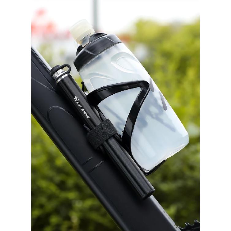 WEST BIKING Tragbare Fahrradpumpe Aluminiumlegierung Fahrrad Luftpumpe Reifenfüller Schrader/Presta Universal Rennrad Zubehör