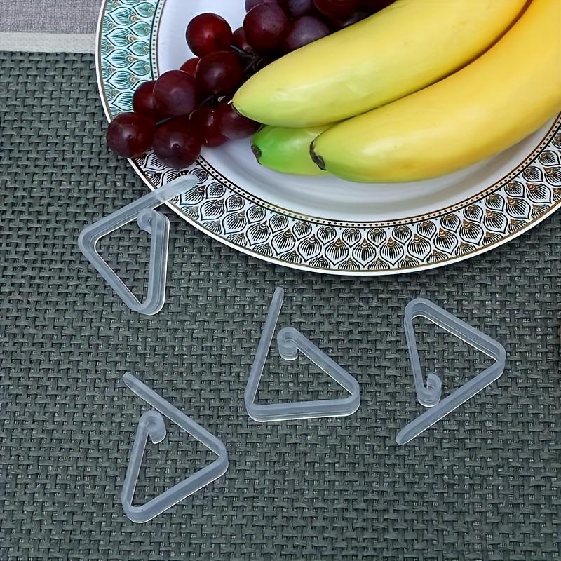 Clear Plastic Tablecloth Clips - Invisible Non-Slip Grips, No Drill Required, Transparent Table Skirt Holders for Secure Fit, Ideal for Home