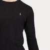 Polo Ralph Lauren Solid Color Pony Embroidered Crew Neck Long Sleeve Sweater Men sweater Black 710684957-008