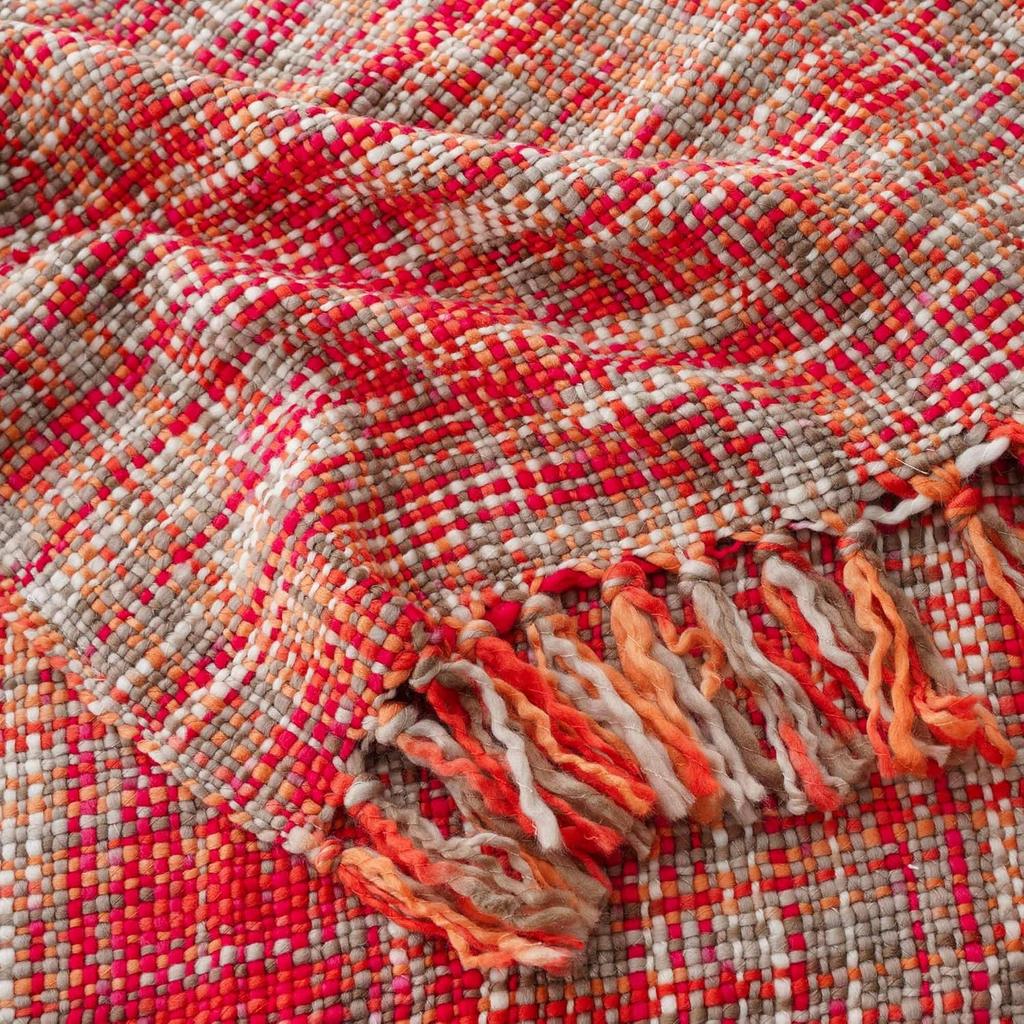 Throw Blanket for Couch Bed, Throw Blanket for Spring Summer, Colorful Boho Throw Blanket for Home Decor, Indoor and Outdoor Throw Blankets,127x152cm