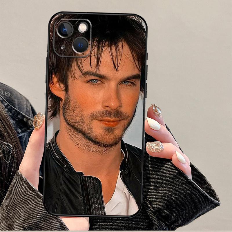 

The Vampire Diaries Damon Salvatore Phone Case For iPhone 17 Pro Max 14 13 12 11 15 16 Pro Max mini 15 Plus 16e 17 Air Cover iPhone 16e
