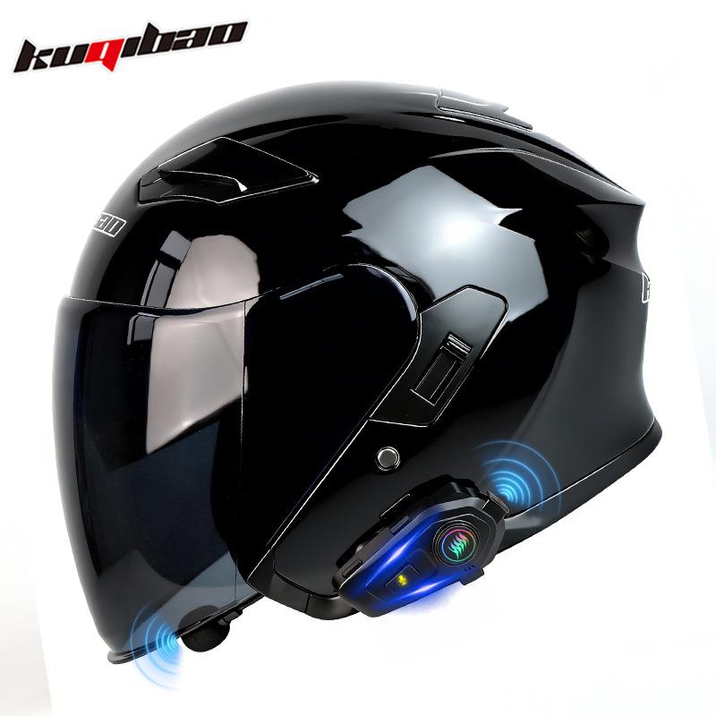 Cool Ride Lightweight Bluetooth Motorcycle Helmet with Dual Visor, 3C Certified, Long Battery Life, Comfortable Fit.