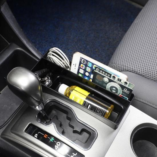 ABS Black Center Gear Shift Storage Box Cover Trim For Toyota Tacoma 2011-2015