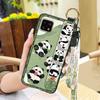 Back Cover Panda Phone Case For Sharp Aquos Sense4 4G/Sense 5G Phone Holder Wrist Strap Durable Cute Fashion Design Ring