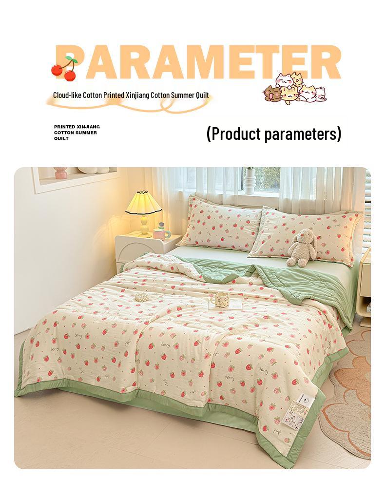 All-Season Machine Washable Children's Summer Quilt - Suitable for Air Conditioning and Home Use