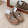 Velcro Mary Jane Single Shoes Women's Spring New Soft-soled Pregnant Women's Non-slip Shoes Doudou Shoes