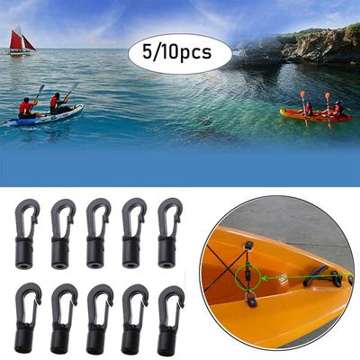 Plastic POM Clips Rope Buckle Camping Tent Hook Clothesline Straps Hooks Elastic Ropes Buckles