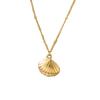 Summer Gold Stainless Steel Shell Starfish Crab Drop Earrings For Women Beach Ocean Hoop Drop Stud