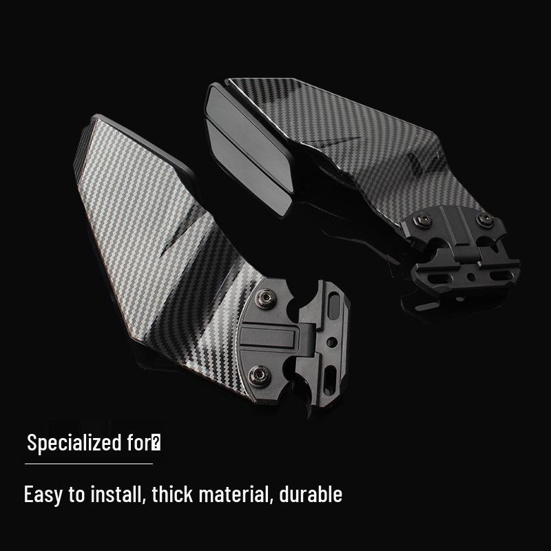 Yibai Ke Wind Deflector Rearview Mirror for Honda/Kymco CBR650R, 500R, 400R, 321RR