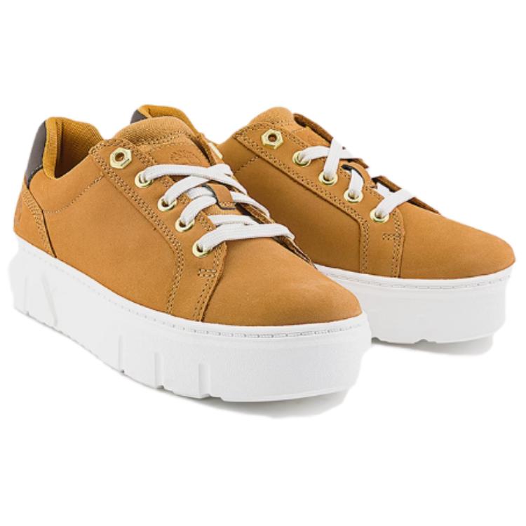 Timberland Thick Sole Versatile Non-Slip Shock Absorbing Low-Top Sneakers Women sneakers Wheat A64GZW