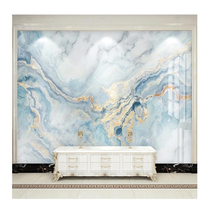3d Blue Marble Wallpaper Luxury Home Decor Murals Living Room Tv Sofa Bedroom Background Wall Murals Wallpaper