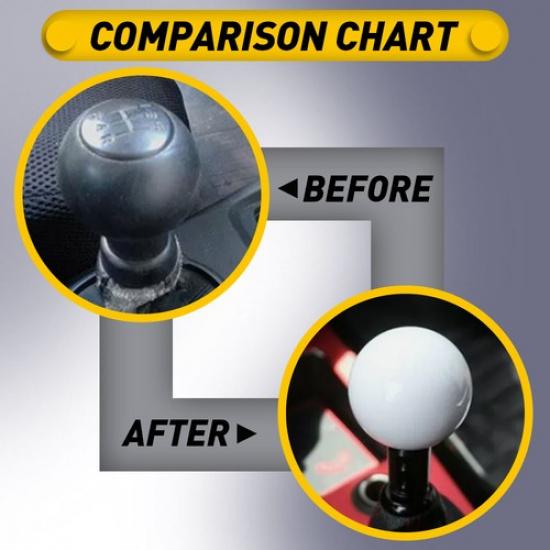 Acrylic White Round Ball Universal Shift Knob Handle Shifter Manual EOOH
