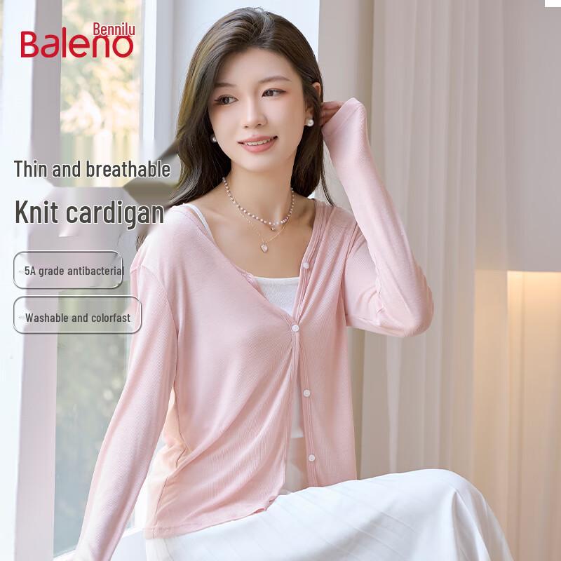 

Baleno Women s Thin V-Neck Knit Cardigan L