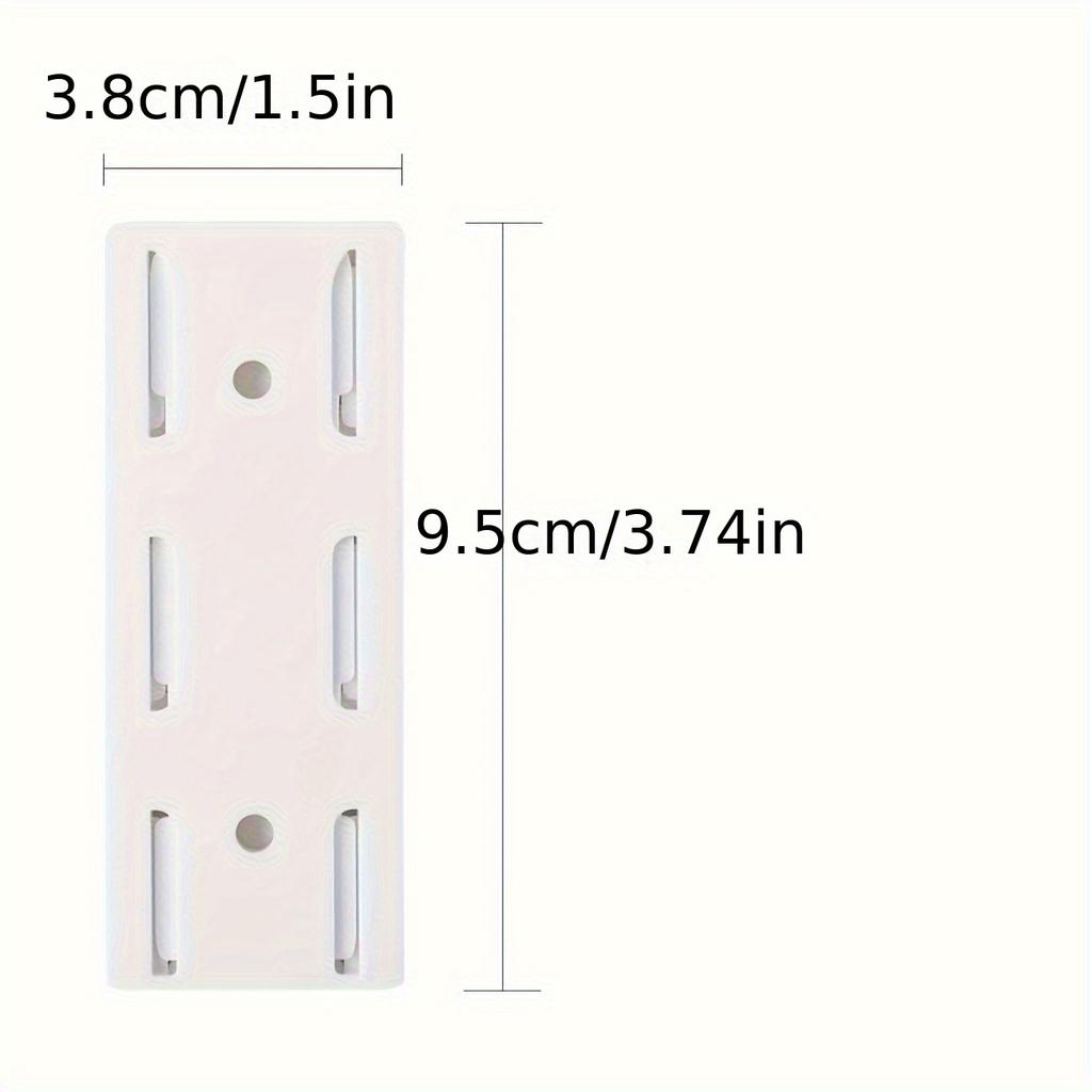 1pc Premium Plastic Wall-Mounted Power Strip Holder - Self-Adhesive Desktop Socket Organizer for Easy Cable Management and Home Improvement