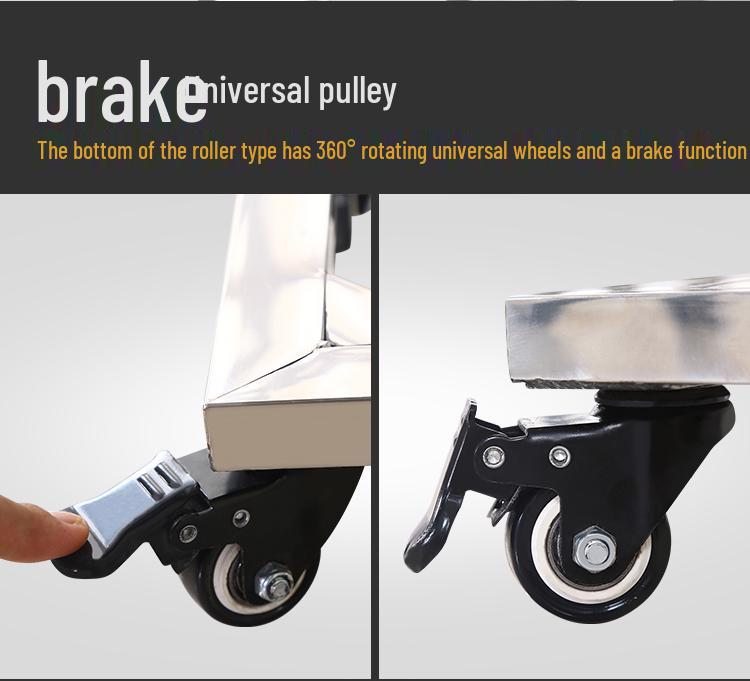 Nerezový víceúčelový regál a zvýšená spodní skříňka