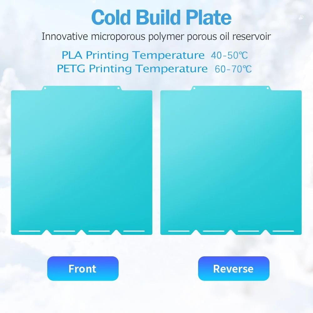 For Snapmaker U1 Build Plate OMG Cold Plate PLA PETG Lower PETG PLA Temp Save Power Reduce Machine Load Almost Smooth Surface For Snapmaker U1