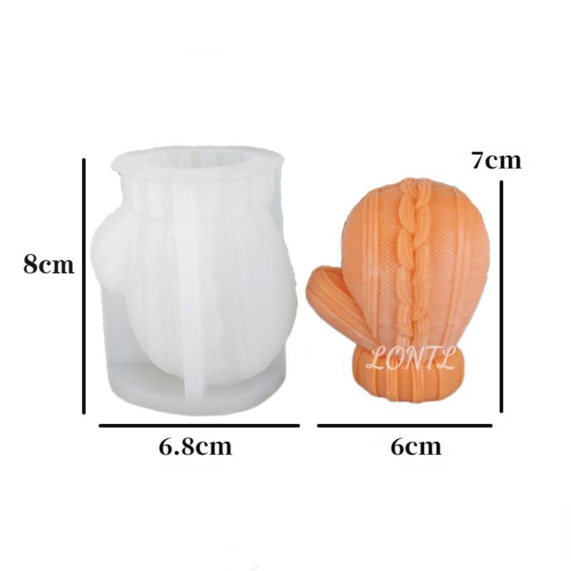 Christmas Gloves Silicone Candle Mold DIY Chocolate Cake Cookie Baking Tools Handmade Crafts Gypsum Epoxy Soap Making Supplies