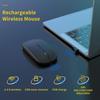 Wireless Rechargeable Mouse for Laptop Computer PC Slim Mini Noiseless Cordless Mouse 2.4G Mice for Home/Office