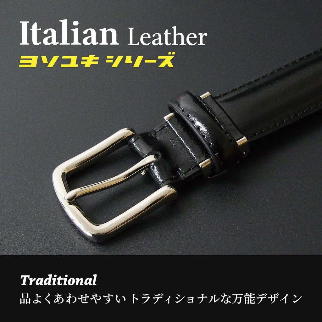 [KOGUMA BELT] Koguma Belt Men's Business Dress Belt Gentleman's Belt Suit Belt Italian Leather Cowhide Genuine Leather 30mm width 3cm width Simple