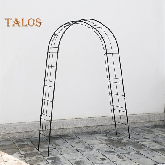 Metal Garden Arch for Climbing Plants Wedding Event Decoration Arch Frame Easy Assembly Curved Trellis for Roses Vines Balloons