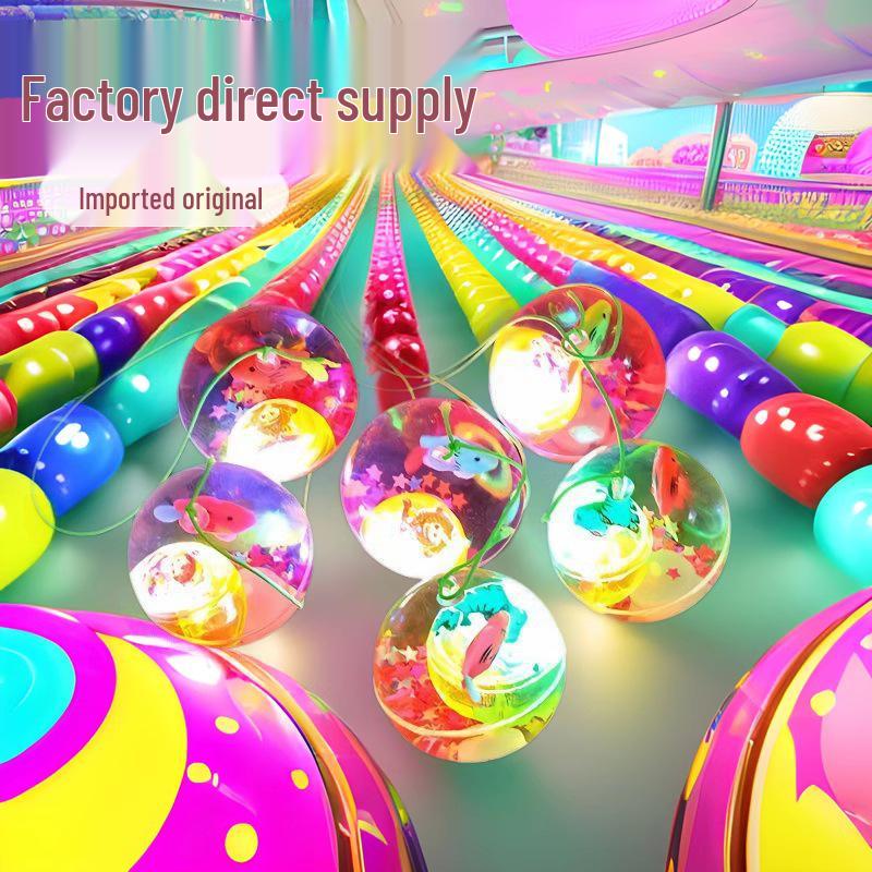 Children's Light-Up Yo-Yo: Dazzling, Bouncy Crystal Ball with String