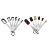 6Pcs Square Shaped Measuring Spoons Set Metal Teaspoon Kitchen Measuring Tool  for Dry or Liquid