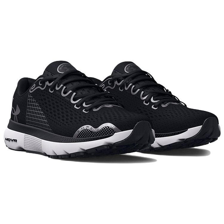 Under Armour HOVR Infinite 4 Black White Men Sneakers 3024897-001