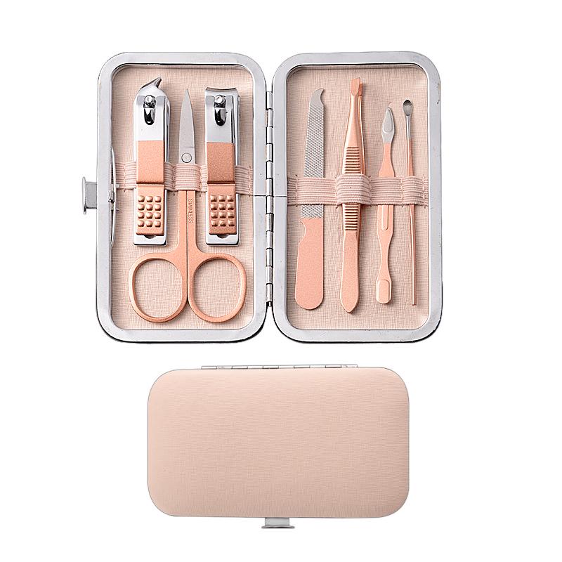 

Набор для ухода за ногтями из 18 предметов цвета розового золота - Кусачки и инструменты из нержавеющей стали