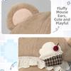 3D Cat Ears Cake Cat Ears Cap Lightweight Cat Ear Cap New Newsboy Cap  Party Wear