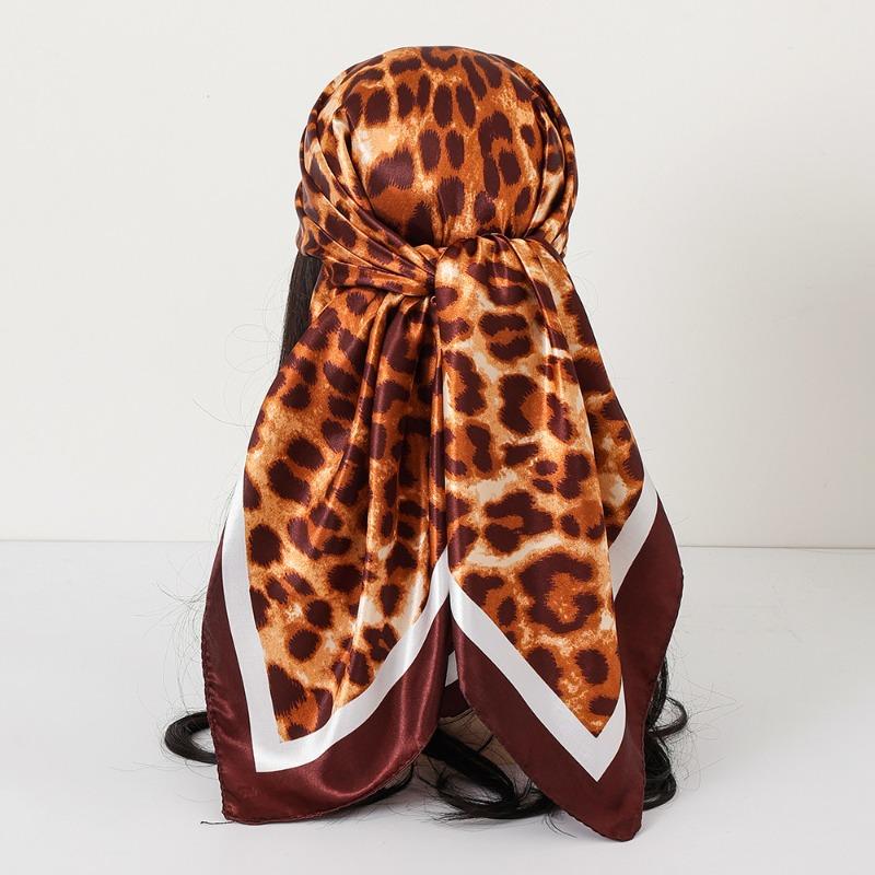New cashew print silk scarf women's trend versatile shawl satin headscarf 90 square scarf scarf women