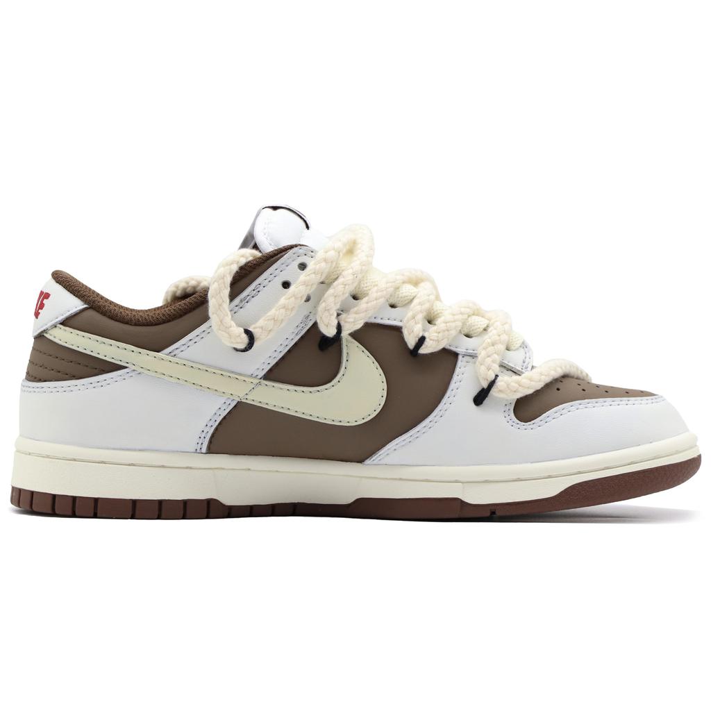 Nike Dunk Low Top Skateboard Shoes Women's White Brown DD1503-124(Team57-)
