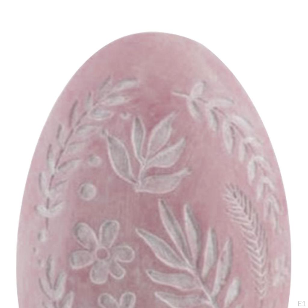 Statua Uovo di Pasqua Figurina in Resina Opera d'Arte Decorativa Regalo Scultura Ornamento da Tavolo per
