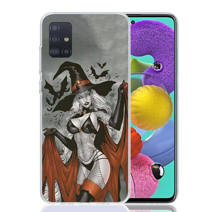 

Sexy Halloween Beauty Girls Phone Case for Samsung Galaxy A52 A51 A50S A12 A22 A32 A72 A10S A30S A31 A71 Note 20 Ultra 10 Plus S Samsung A72