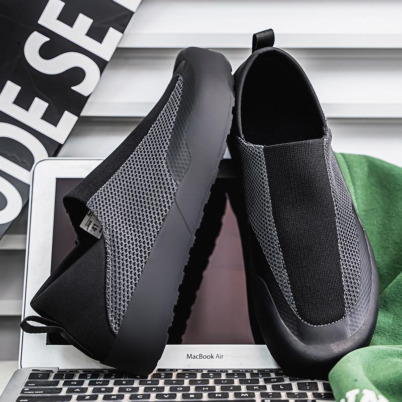 Fashion Summer Knit Designer Shoes Man Fashion Casual Green Sneakers For Men Original Comfortable Breathable Slip-on Men's Loafers