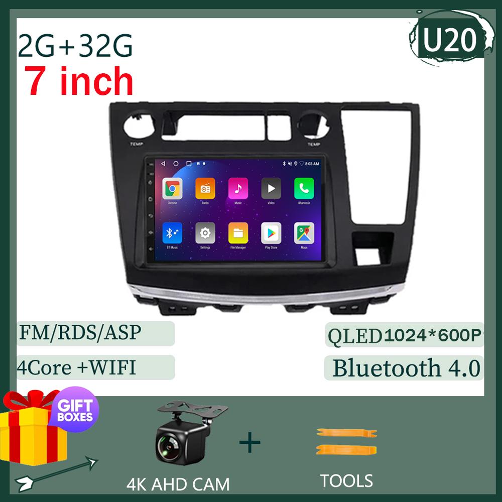 

7 дюймов для Nissan Elgrand E51 2002-2010 Android 14 автомобильное радио Carplay GPS Bluetooth мультимедийный плеер Android Auto WIFI без 2din