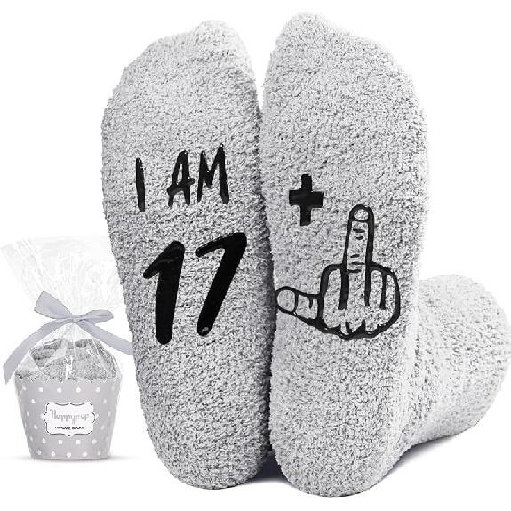 HAPPYPOP 18 Year Old Birthday Gifts - Socks Gifts Ideas for 18th Birthday Girl Boy Men Women
