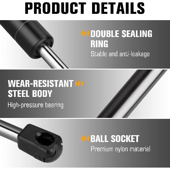 Rear Trunk Lift Support Shocks For Dodge Challenger 2008-2018 Gas Spring Strut Rod 6657 2 Pcs