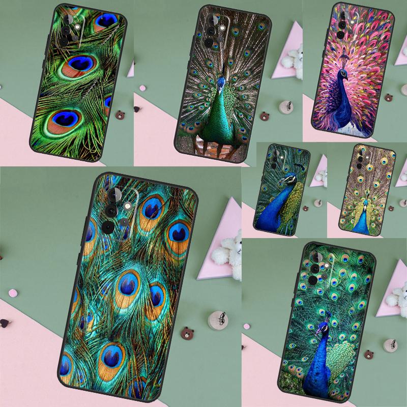 Animal Peacock Pattern Case For Samsung Galaxy A13 A33 A53 A06 A17 A56 A36 A26 A16 A15 A35 A55 A34 A54 A52 A12 A32