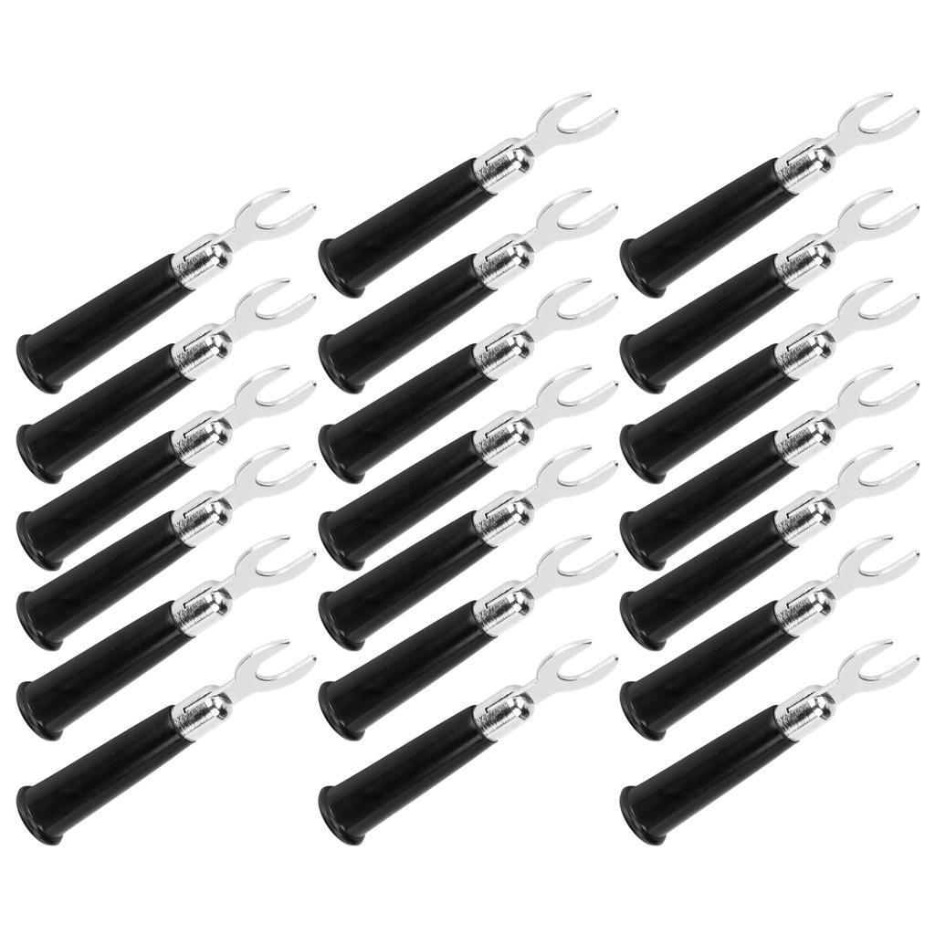 20Pcs 6mm U Y Type Electrical Crimp Terminals Insulated Fork Spade Wire Connectors for Industrial Electronic