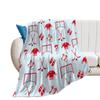 Ice Hockey Throw Blanket Winter Sport Game Flannel Blanket Sporting Competition Sofa Couch Office Flannel Blankets for Kids Boys