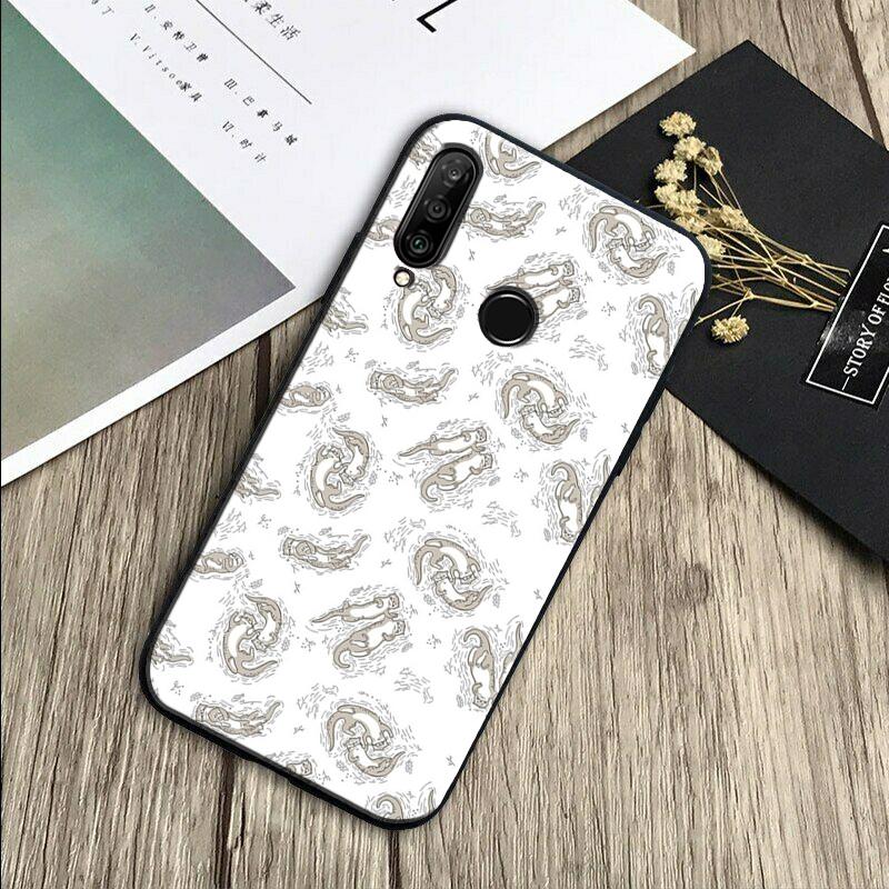 Sea Otter Pattern For Huawei Nova 7i 3i 8i 11 12i 10 9 SE Y60 Y61 Y70 Y72 Y73 Y90 Y91 P20 P30 Pro P40 Lite Case