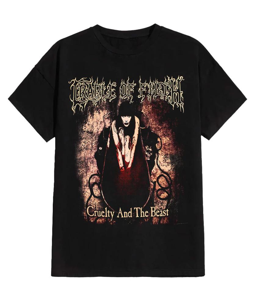 

Vtg Cradle Of Filth Band Tour Heavy Cotton Black All Size Unisex Shirt Unisex T-Shirt S