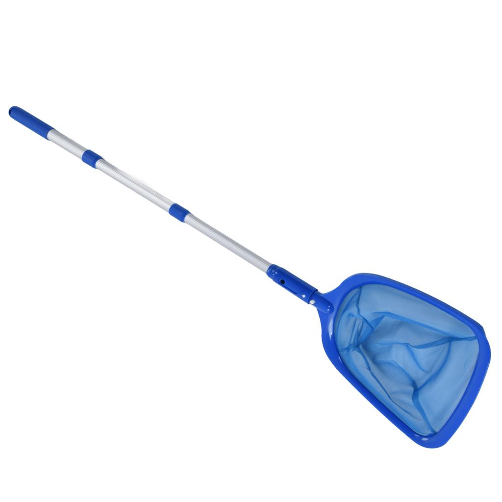 Pool Skimmer with Retractable Rod for Cleaning Surface of Swimming Pools Hot Tubs Spas Fountains