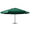 600 Cm Aluminum Mast Sun Umbrella In Green