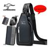 Men's Waterproof Oxford Cloth Crossbody Chest Bag - Korean Style, Trendy, Wear-Resistant, Single Shoulder Bag